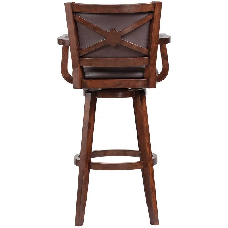 Cappuccino Swivel Extra Tall Barstool Q50695