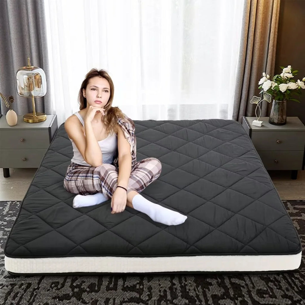 Japanese Floor Mattress 4 Thick Sherpa Fleece Folding Sleeping Pad 80*60 Z8353