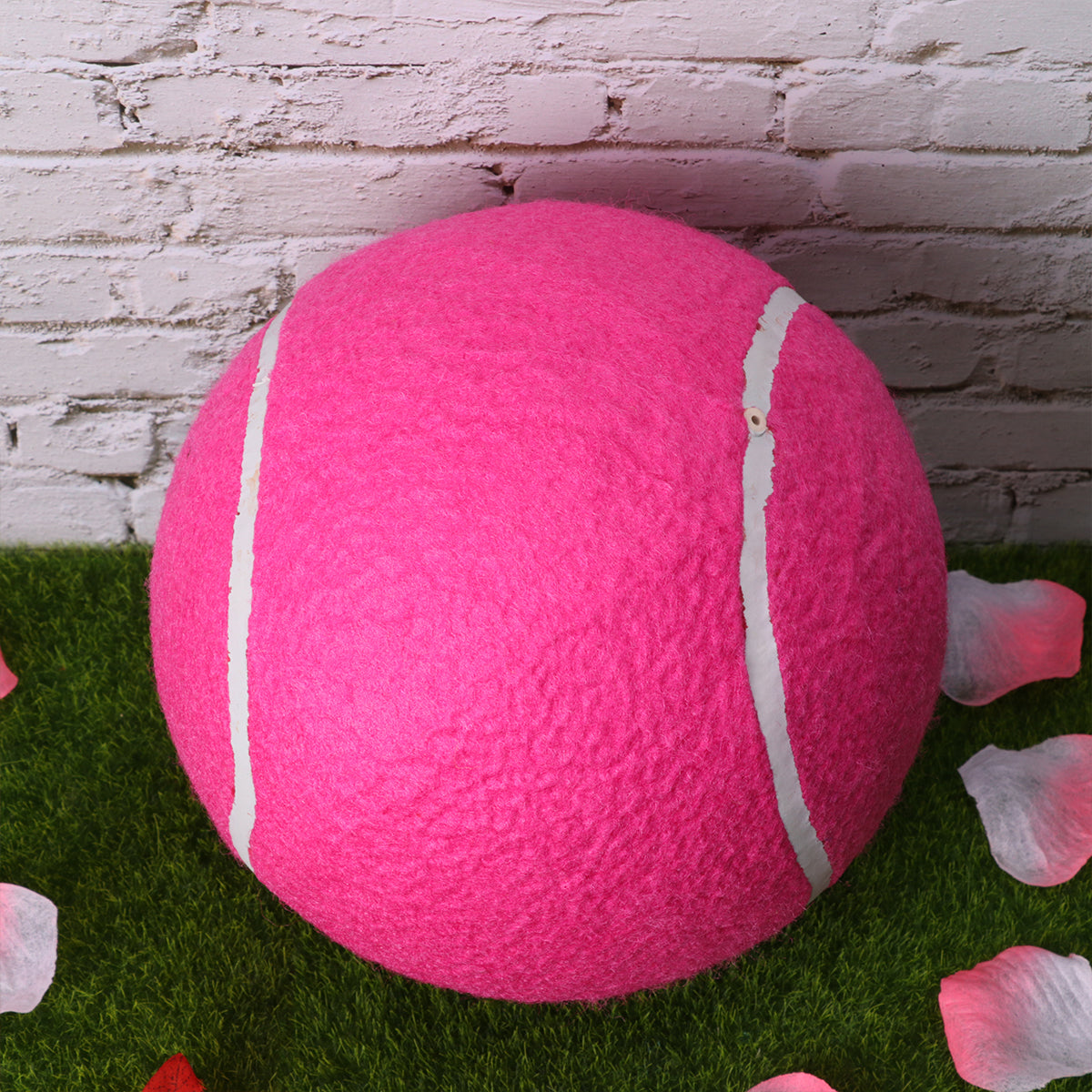 20cm Inflatable Flannel Ball for Children Outdoor Sports (Pink) E518