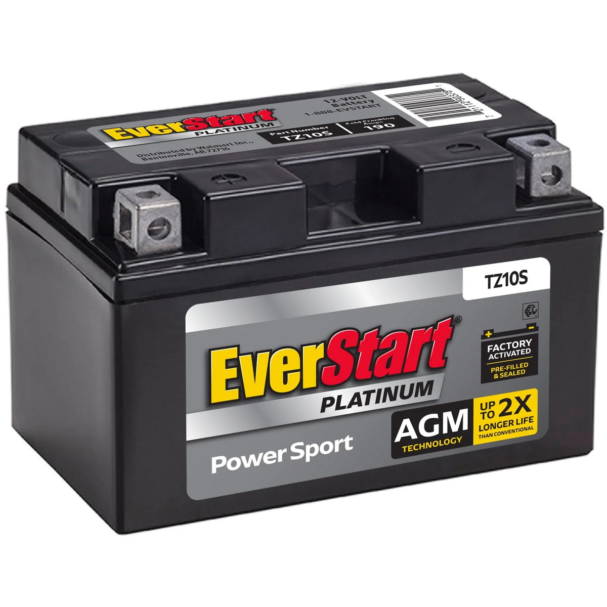 AGM Power Sport Battery Group Size TX10S 12 Volt 190 CCA M60661