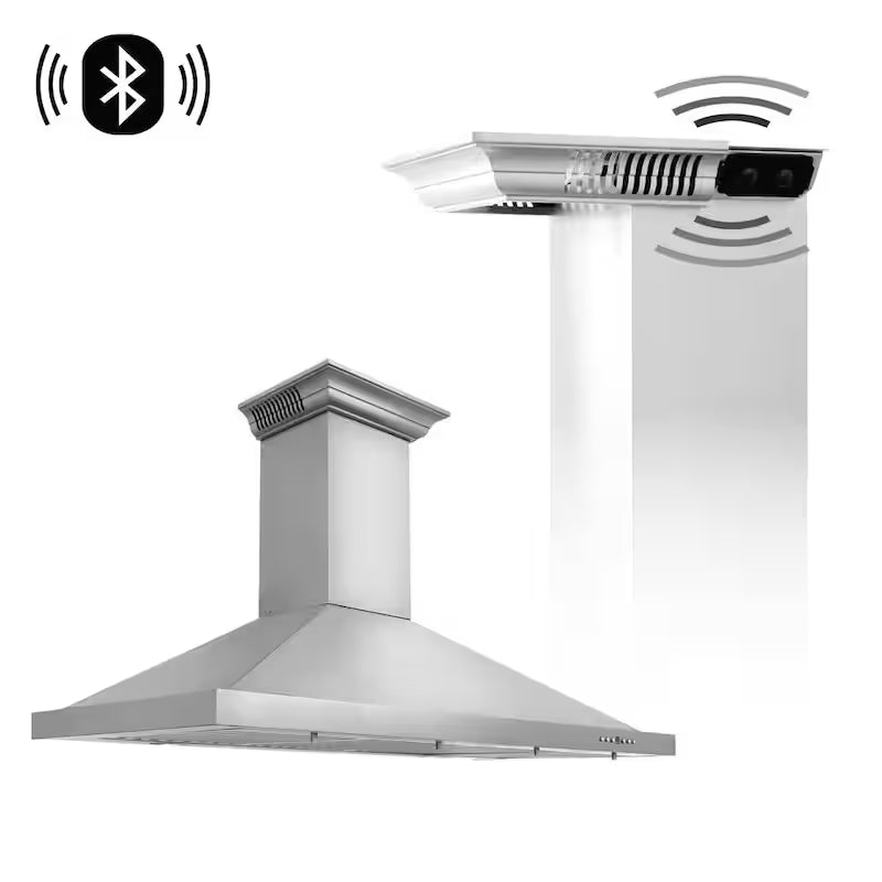 48 in. 400 CFM Ducted Wall Mount Range Hood in Stainless Steel G2160