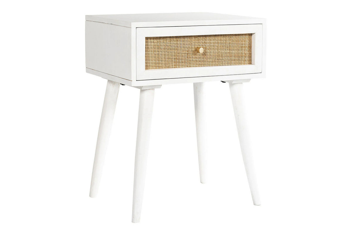 White 1-Drawer Nightstand Z339