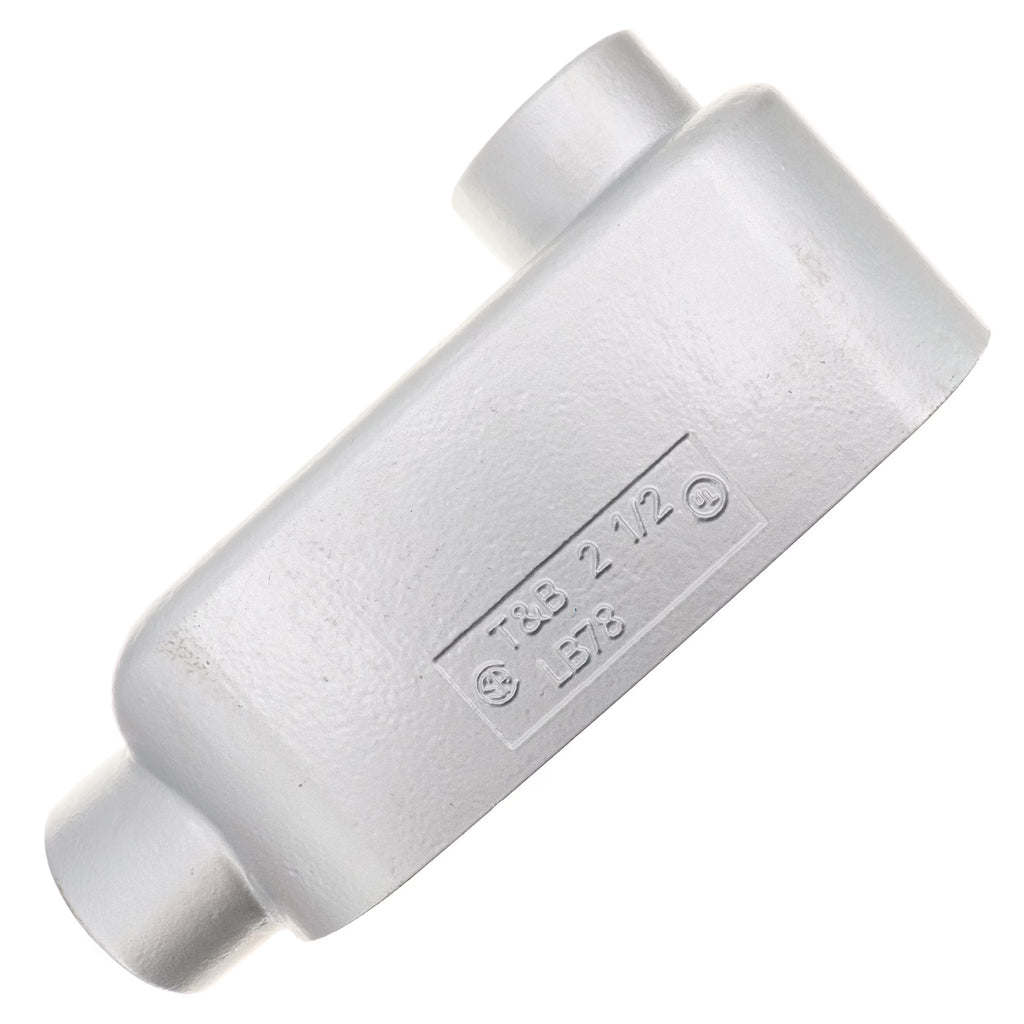 Cast-Iron Rigid Conduit Body, Type LB, 2-1/2-Inch S372974