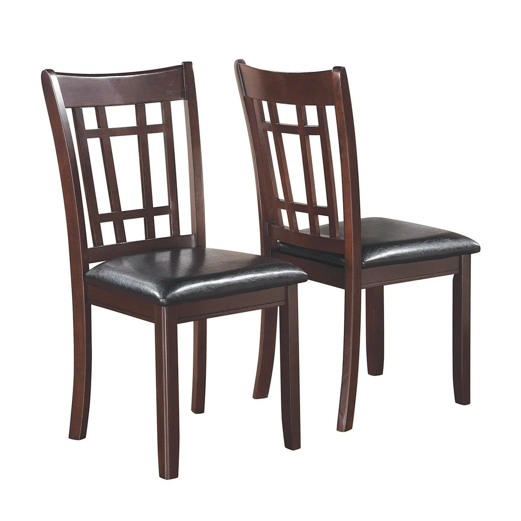 Espresso and Black 5-piece Dining Room Set Y378368