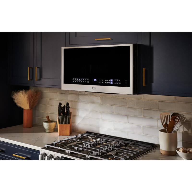 30 in. 1.7 cu. ft. Over-the-Range Smart Convection Microwave Oven with Air Fry B6024