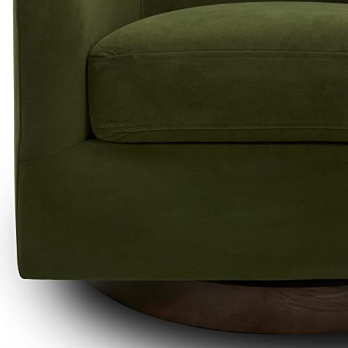 Swivel Upholstered Fabric Barrel Chair D641196