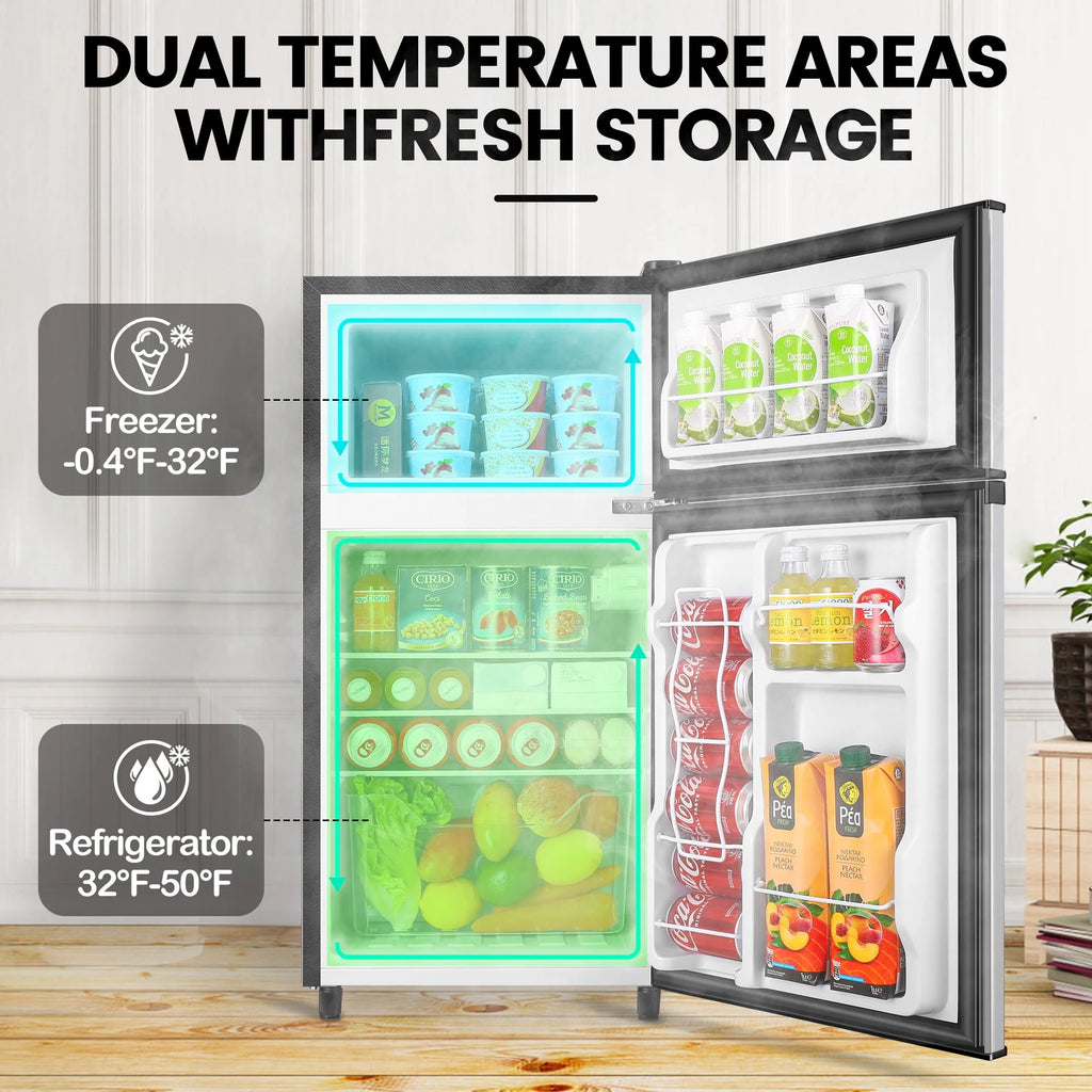 3.5 Cu ft Two Door Mini Fridge E98323