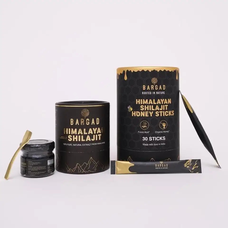 Shilajit Sticks with Organic Honey & Saffron + Shilajit Resin C16715