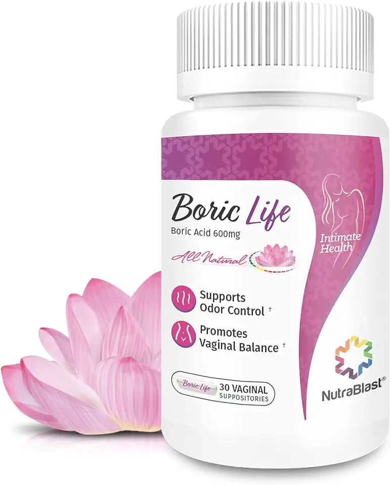 Boric Acid Vaginal Suppositories 30 Count C8504