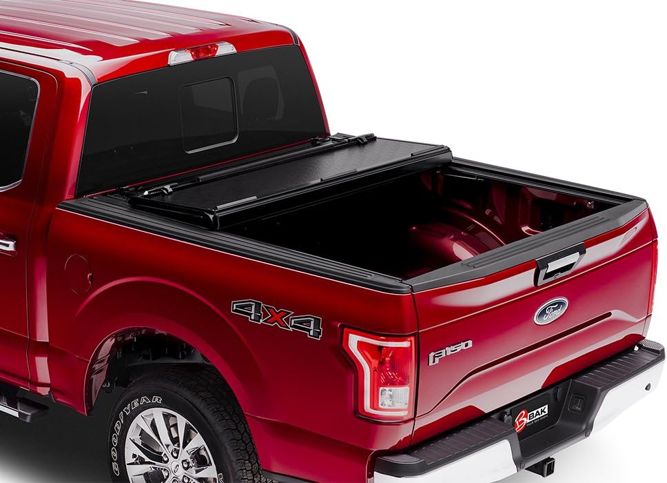 Black Hard Folding Truck Bed Tonneau Cover H645