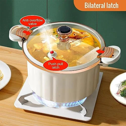 8L Non-stick Enamel Micro Pressure Cooker P223