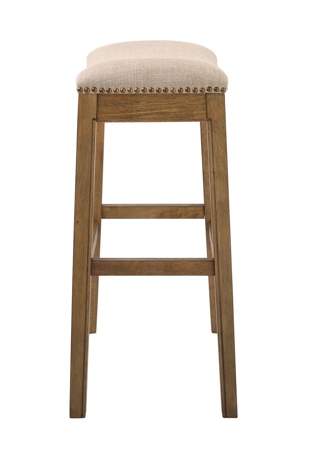 30" Bar Height Stool with Cream Fabric F461