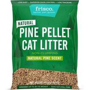 Unscented Pine Pellet Non-Clumping Wood Cat Litter S587204