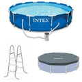 12'x30 Swimming Pool with Pump, Ladder, and Cover Y648