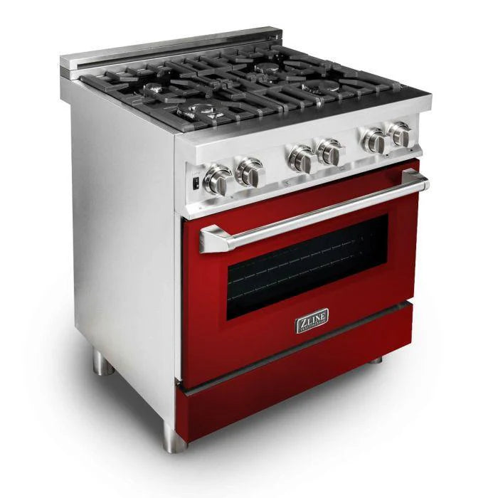 30 in. Stainless Steel Gas Burner Electric Oven Range J4430