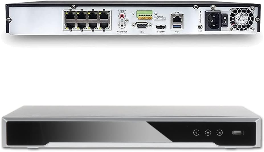 8CH 12MP NVR Network Video Recorder with 8 POE H.265+ X90986